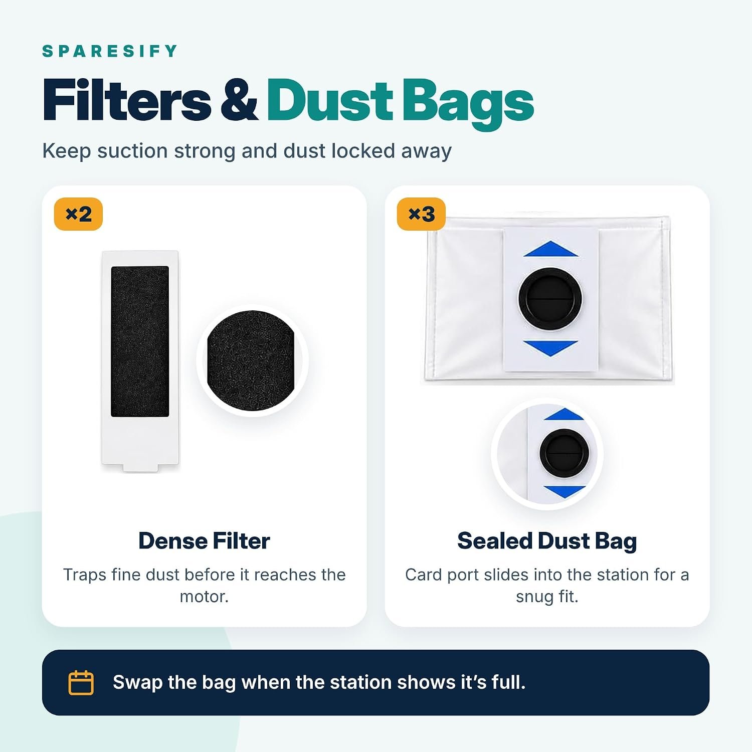 Accessories Set for Ecovacs Deebot T20 Omni / Pro / Max / Pro Plus - Image 6
